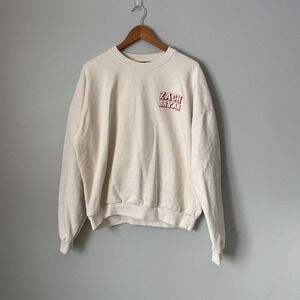 Zach Bryan Official Tour Merch American Heartbreak Graphic Sweatshirt Size Large